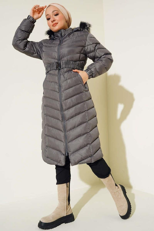 DOUDOUNE MOLETONNEE GREY